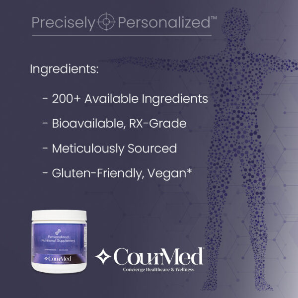 Personalized Vitamins | Premium Ingredients Vegan Bioavailable | CourMed Concierge