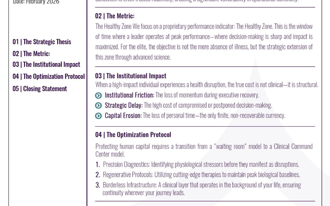 The CourMed Briefing: The Strategy of the “Healthy Zone”